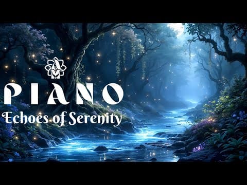 🌊 Enchanted River ✨ Soothing Piano & Gentle Stream for Deep Relaxation 🎶Timeless Tranquility & Peace